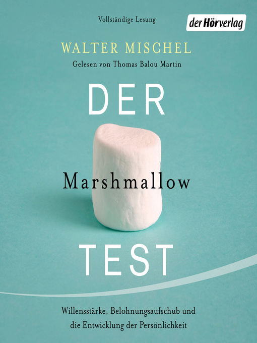 Title details for Der Marshmallow-Test by Walter Mischel - Wait list